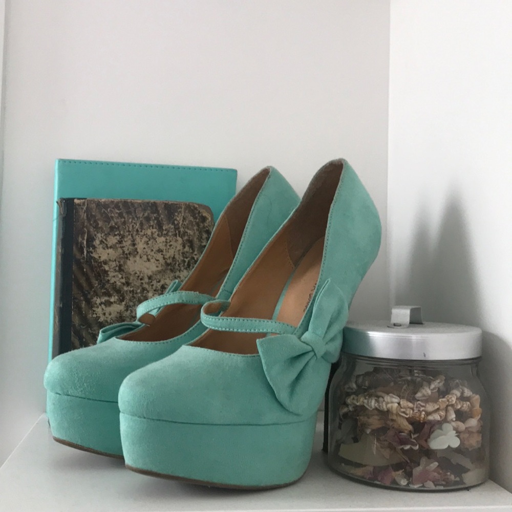 Tiffany Blue High Heels